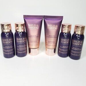 Baylis Harding wild fig & pomegranate travel size set shower gel hands feet 6pc